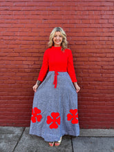 Load image into Gallery viewer, Vintage 60s/70s Vicky Vaughn maxi dress