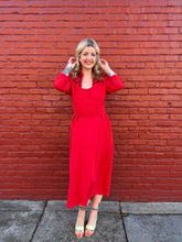 Load image into Gallery viewer, Vintage 40s cold pressed rayon cocktail dress