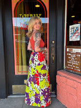 Load image into Gallery viewer, Vintage 70s groovy quilted maxi skirt Alex Colman