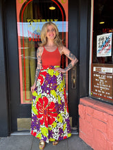 Load image into Gallery viewer, Vintage 70s groovy quilted maxi skirt Alex Colman