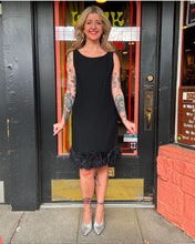 Load image into Gallery viewer, Vintage NWT 60s black cocktail dress