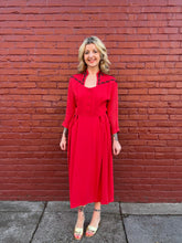 Load image into Gallery viewer, Vintage 40s cold pressed rayon cocktail dress