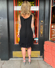 Load image into Gallery viewer, Vintage NWT 60s black cocktail dress