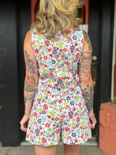 Load image into Gallery viewer, Vintage 60s flower power romper