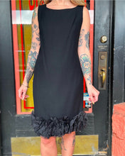 Load image into Gallery viewer, Vintage NWT 60s black cocktail dress
