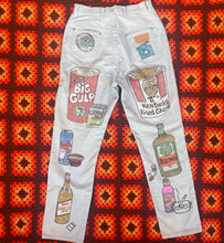 Load image into Gallery viewer, “American dream” hand painted jeans
