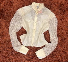 Load image into Gallery viewer, Satin + Lace Blouse