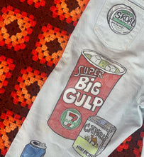 Load image into Gallery viewer, “American dream” hand painted jeans