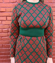Load image into Gallery viewer, Red + Green Dress
