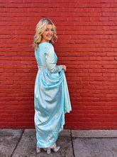 Load image into Gallery viewer, Vintage 60s icy blue maxi
