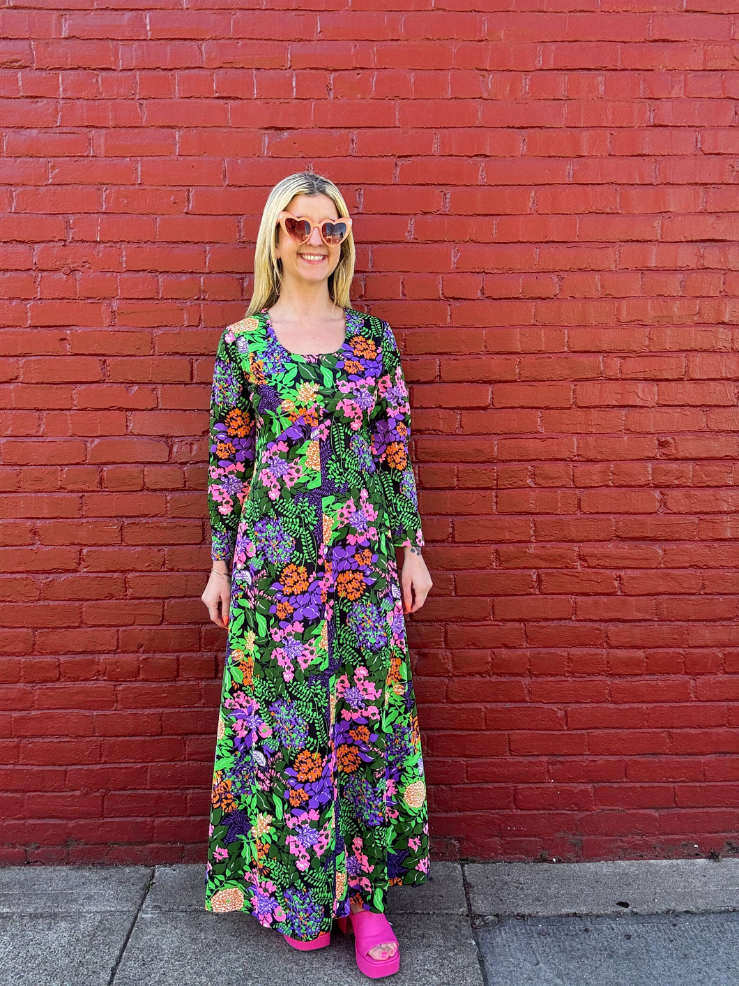 Vintage 70s floral maxi