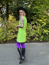 Load image into Gallery viewer, 90s lime green dress
