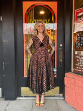Load image into Gallery viewer, Vintage 1950s black lace party dress
