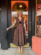 Load image into Gallery viewer, Vintage 1950s black lace party dress
