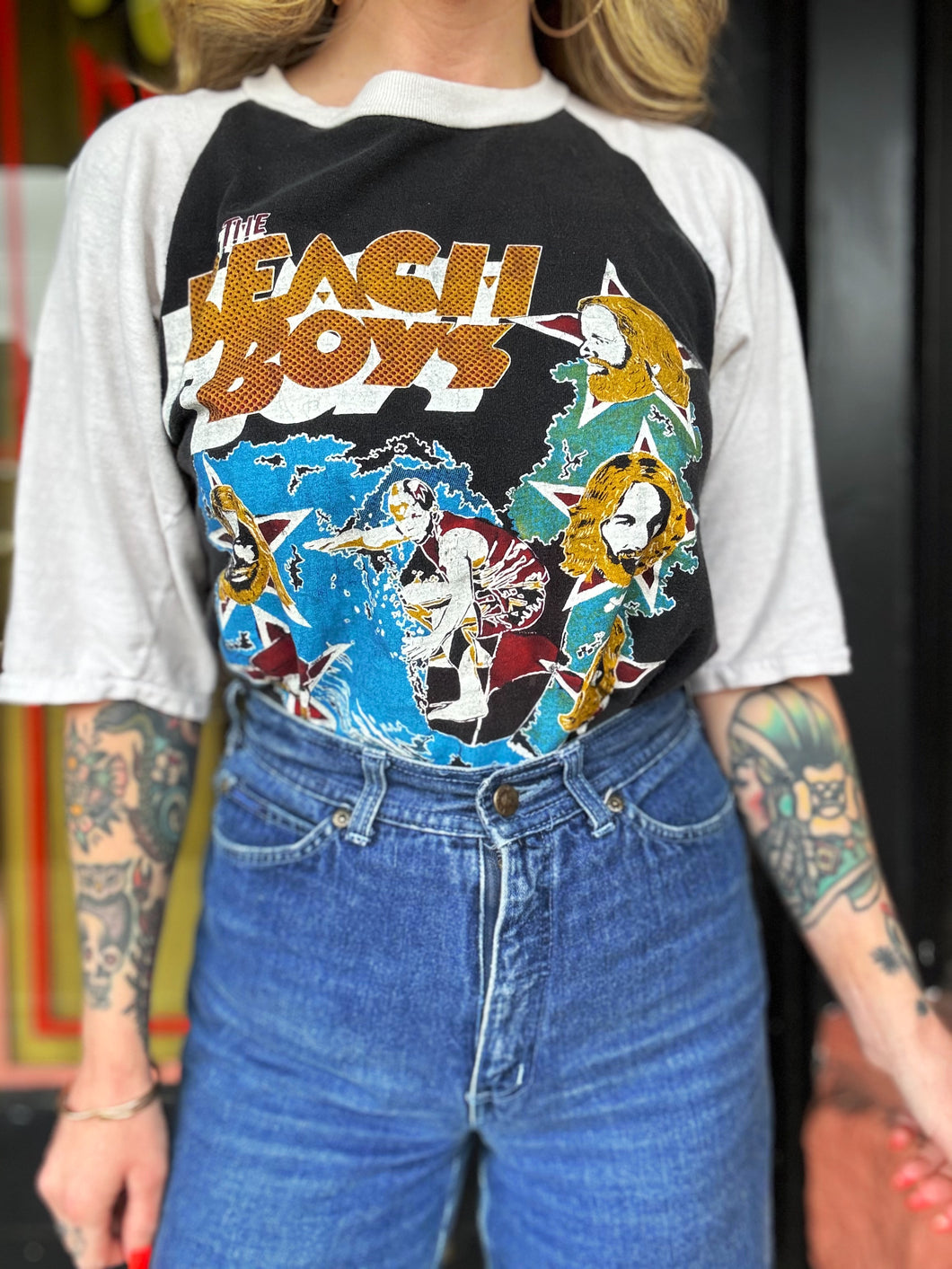 Vintage Beach Boys Baseball Tee