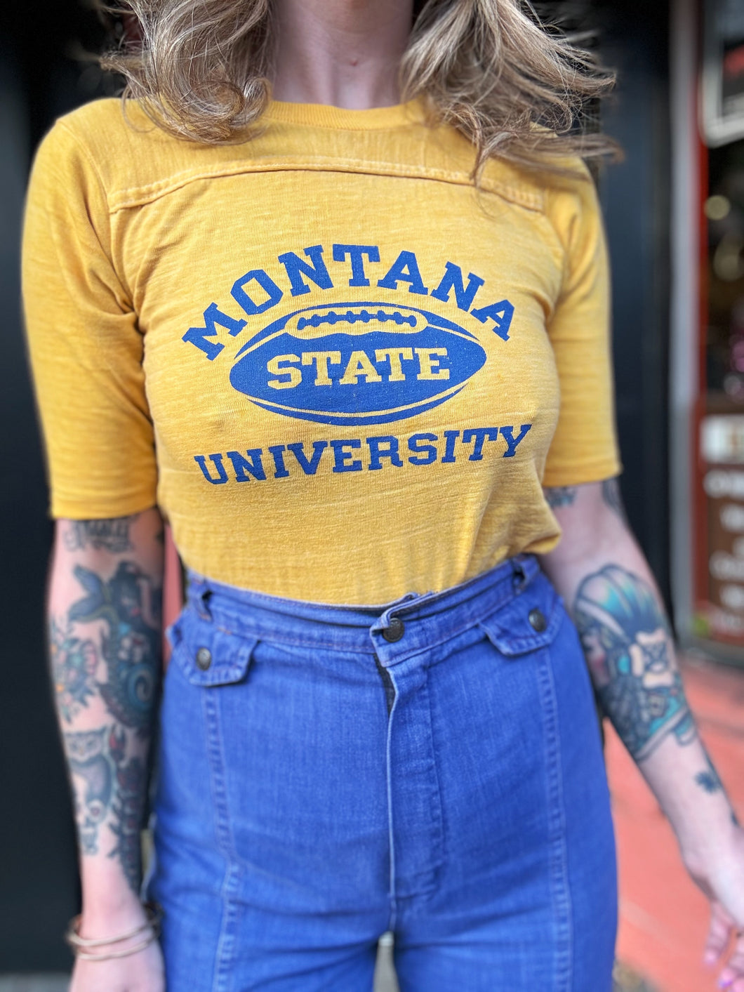 Vintage 70s Montana State University tee