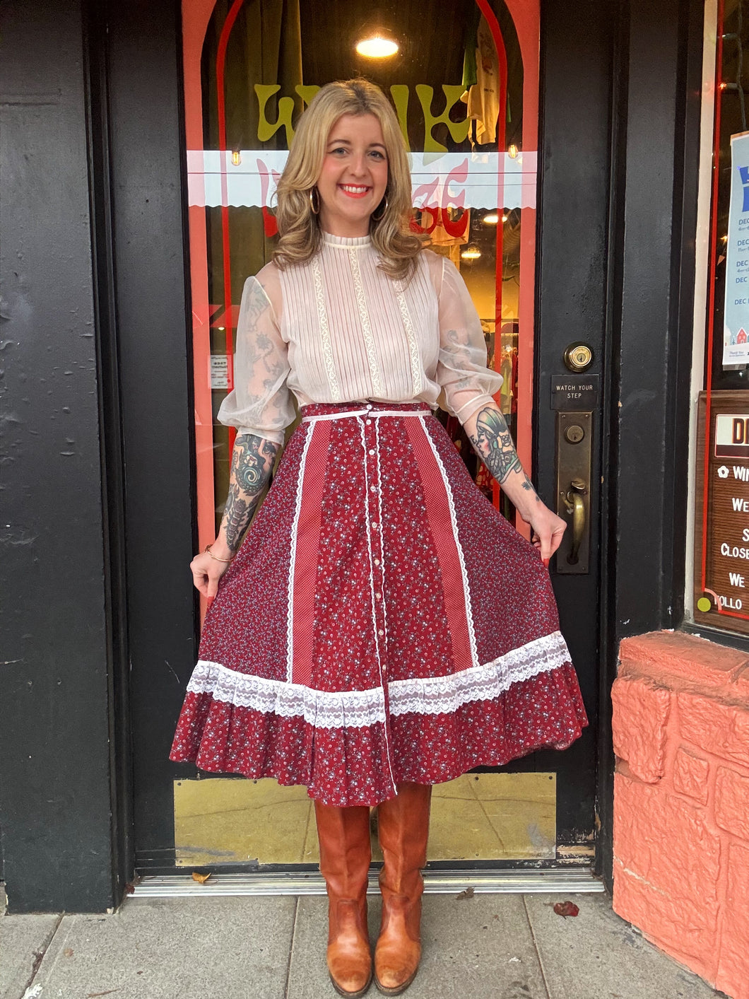 Vintage 70s Gunne Sax skirt