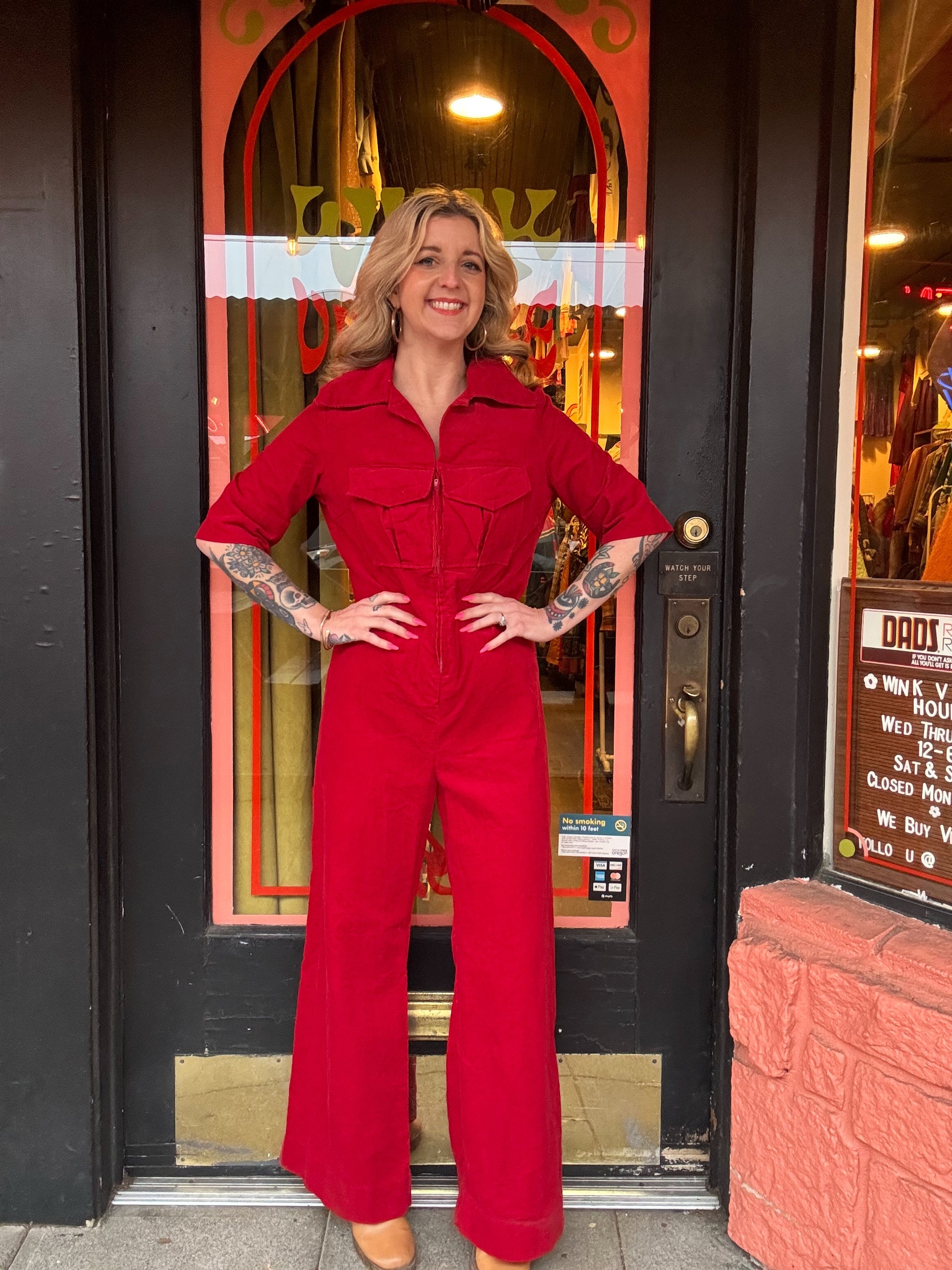 パンツ 1970s corduroy jumpsuit Vintage 70s corduroy jumpsuit – Wink Vintage