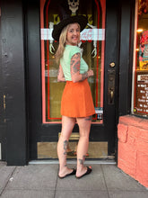 Load image into Gallery viewer, Vintage 60s/70s orange mini skirt
