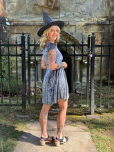 Load image into Gallery viewer, Vintage 90s crushed velvet mini dress
