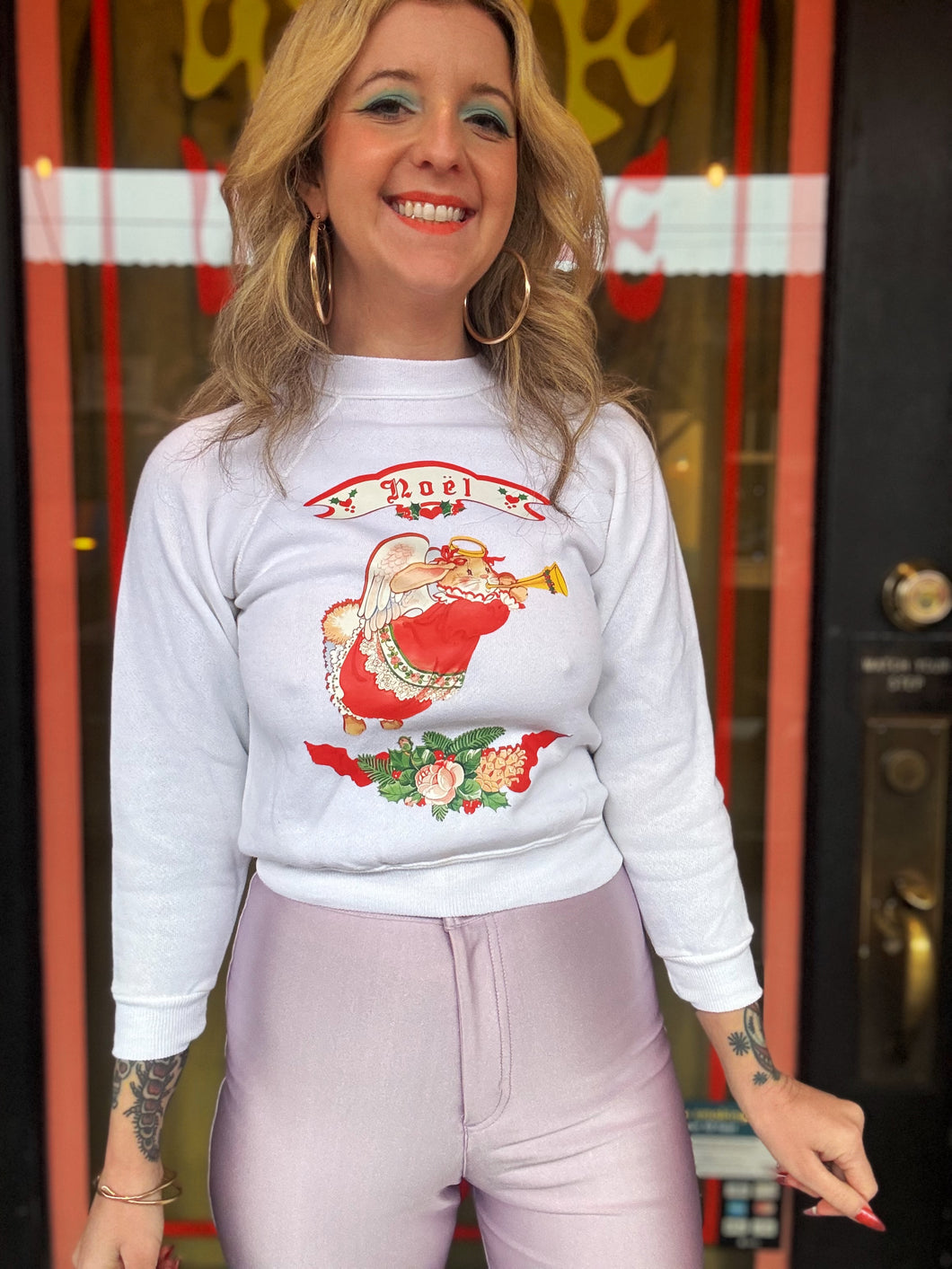 Vintage Xmas bunny sweatshirt