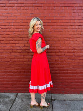 Load image into Gallery viewer, Vintage 70s/80s ruffle dress
