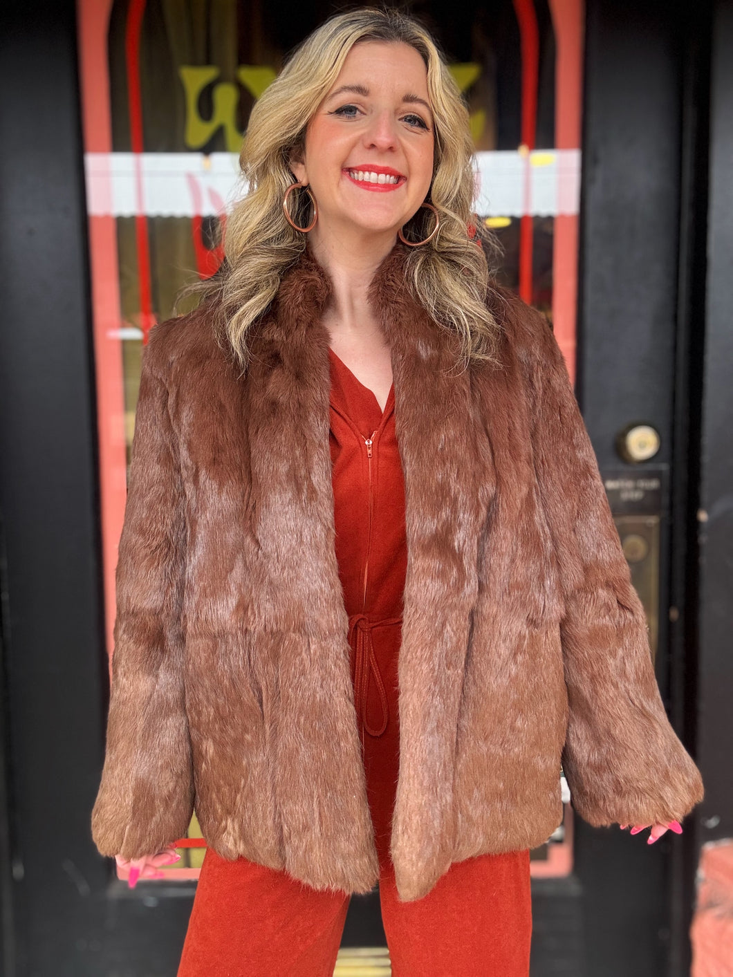 Vintage 70s fur jacket