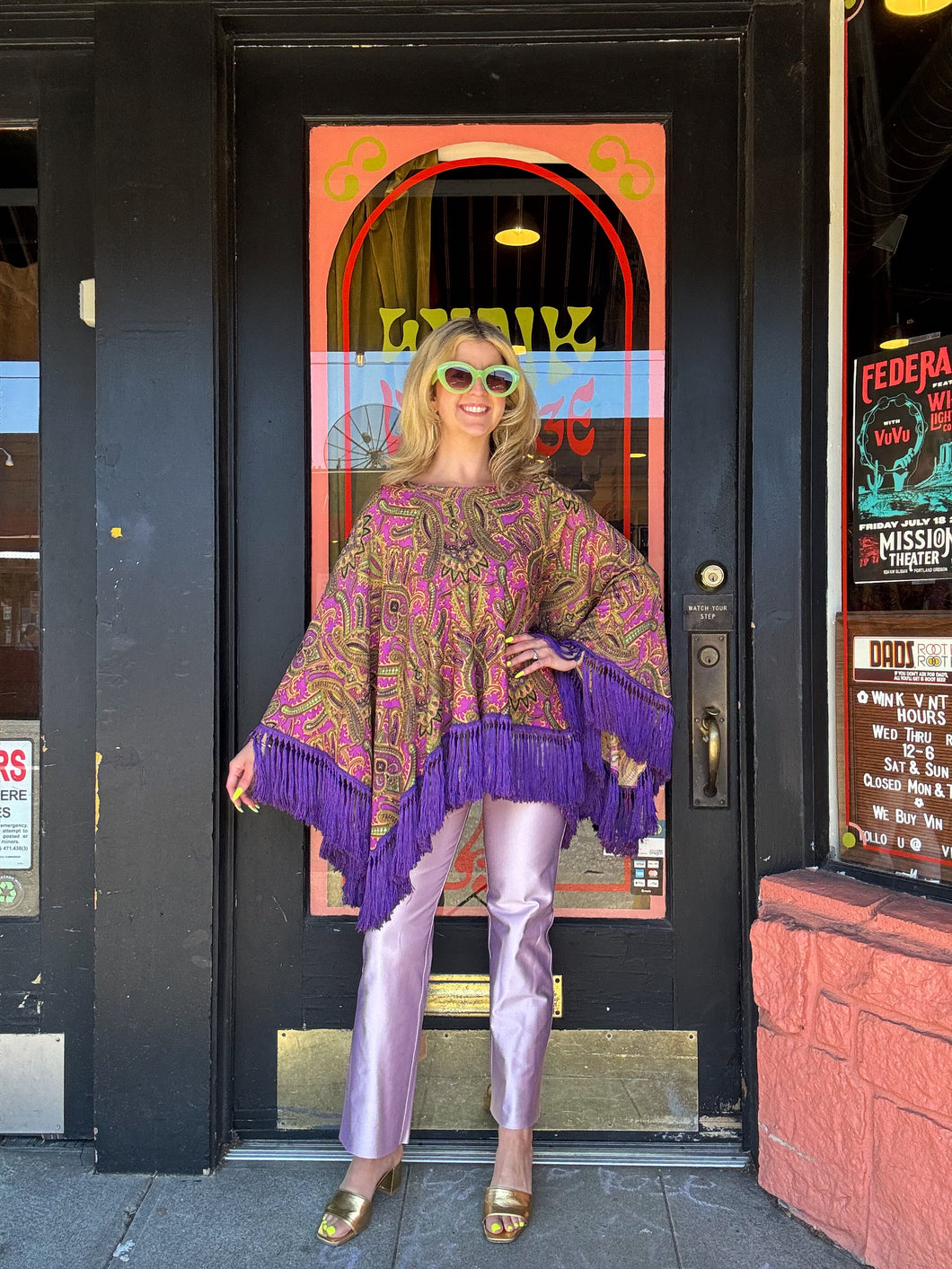 Vintage poncho