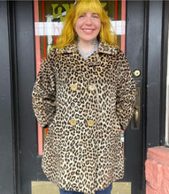 Load image into Gallery viewer, Vintage 60s leopard coat
