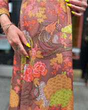 Load image into Gallery viewer, Vintage 70s pheasant maxi dress
