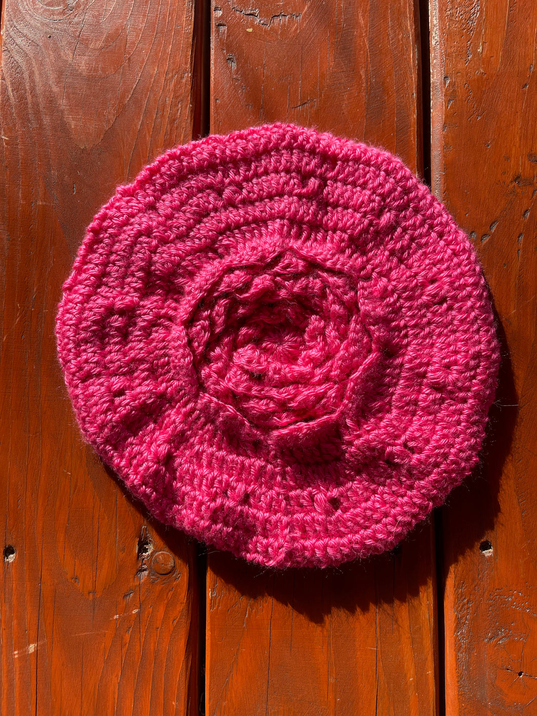 Handmade crocheted berets