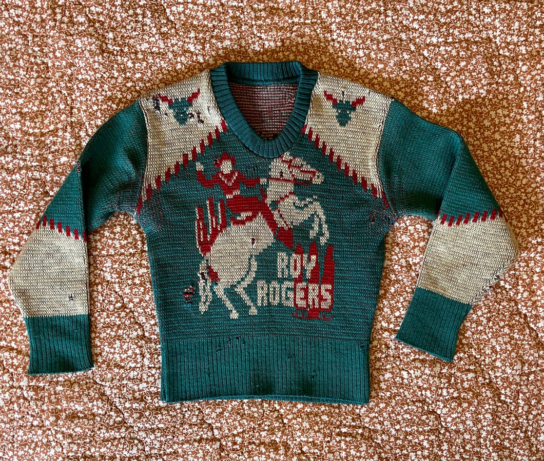 RARE 50s Roy Rogers sweater