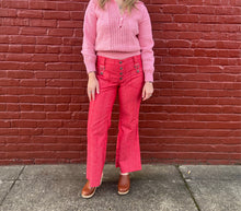 Load image into Gallery viewer, hand knit pink sweater
