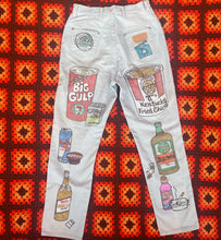 Load image into Gallery viewer, “American dream” hand painted jeans
