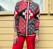 Load image into Gallery viewer, Red + Black Flower Tunic
